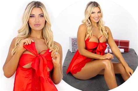 Christine Mcguinness Strips Down To Red Lingerie For Sizzling Christmas