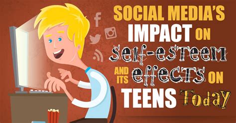 Social Medias Impact On Self Esteem And Its Effects On Teens Today Infograph