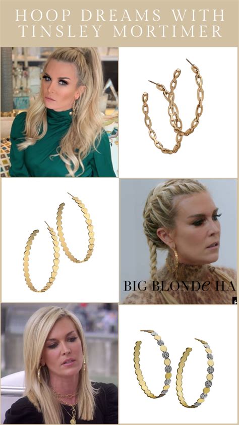 hoop dreams tinsley mortimer s hoop earrings in 2020 big blonde hair big earrings hoop dreams