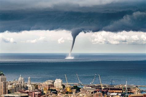 Video Of A Giant Waterspout Twister Descending On Italian Coastal Town