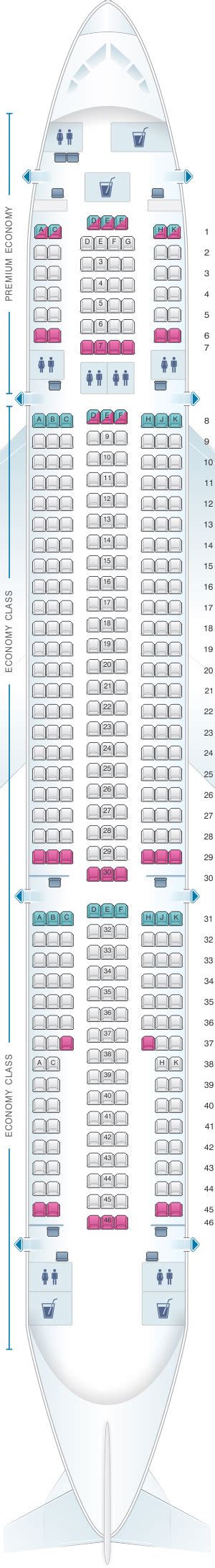 Seat Map Monarch Airlines Airbus A330 200 Seatmaestro
