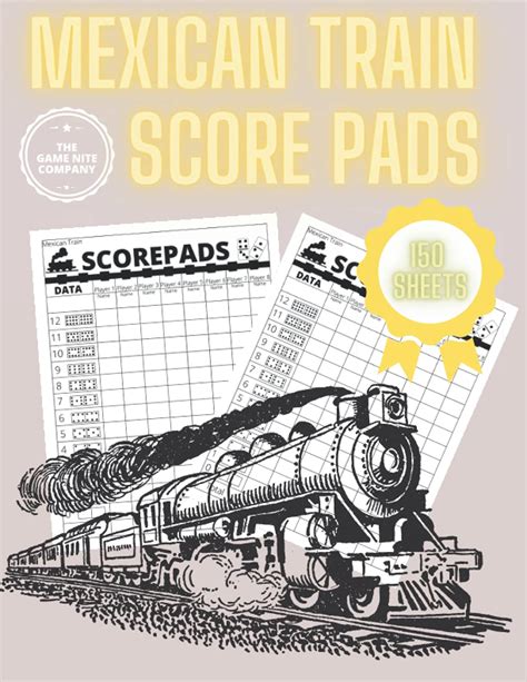 Mexican Train Score Pads Dominoes Score Sheets For Mexican Train