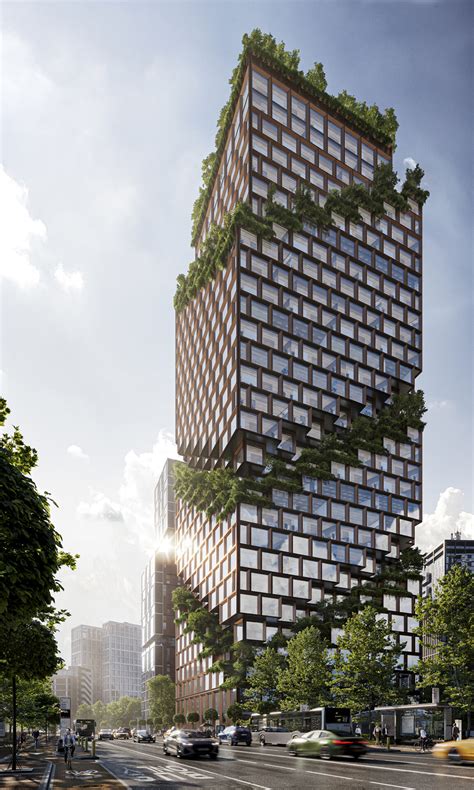 Exterior 3d Rendering Of Skyscraper In New York — Render Vision