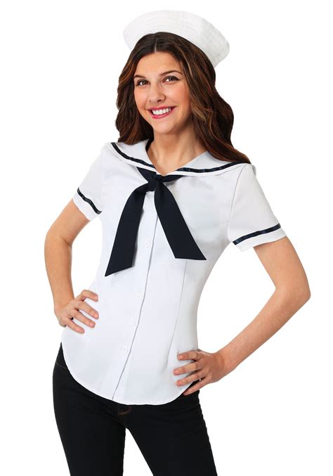 Plus Size Sweet Sailor Costume Set For Women