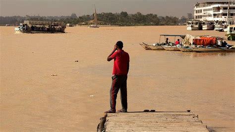 River Nile In Egypt Turns Murky Brown Due To Heavy Flooding