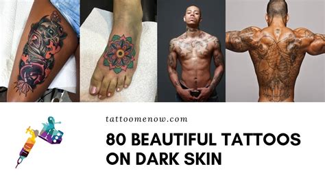 80 Beautiful Tattoos On Dark Skin Youtube