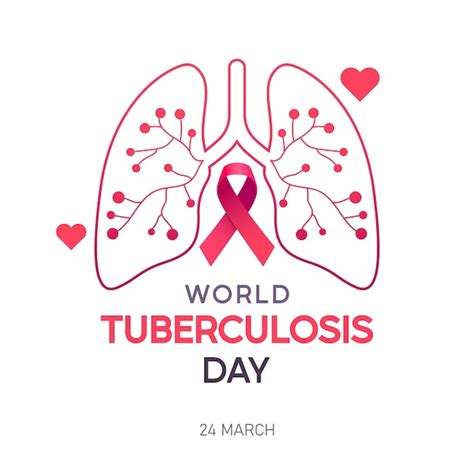 Premium Vector World Tuberculosis Day 24 Marchlung Health Day