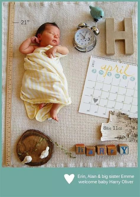 Birth Announcement Baby Ideas Pinterest