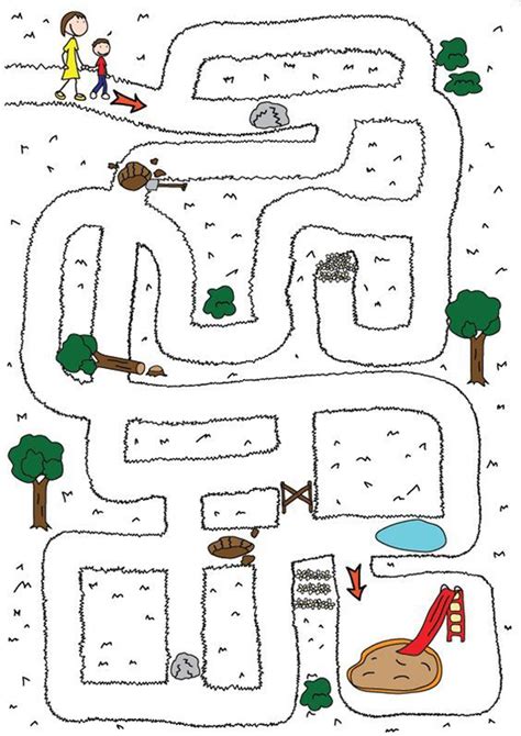 Kindergarten Maze Worksheets