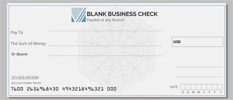 10 Printable Blank Business Check In Psd Photoshop Room
