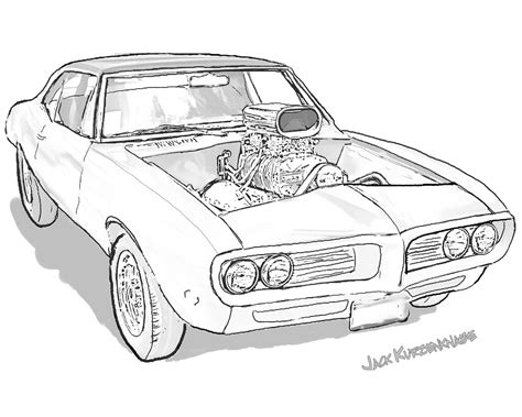 Free late sixties firebird front coloring page that you can customize and print on the fly. 1968 Pontiac Firebird with Blower | Jack Kurzenknabe | Flickr
