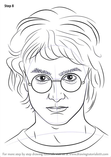 Learn How To Draw Harry Potter Harry Potter Step By Step Drawing