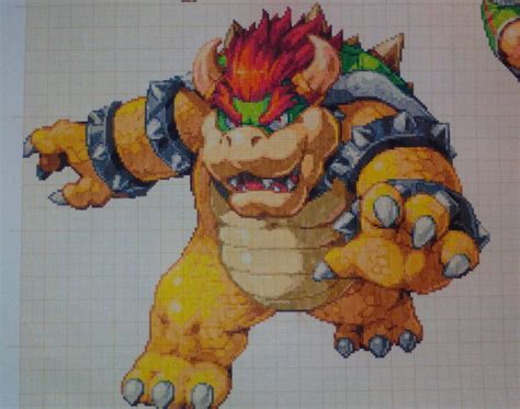 Pixel Art Super Smash Bros Bowser By Paintpixelart On Deviantart