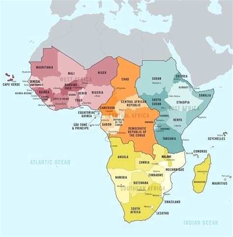 Sub Saharan Africa Map Sahara Desert