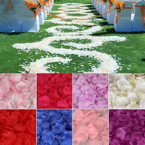 2000pcslot Artificial Wedding Rose Petals Flower Petals Wedding