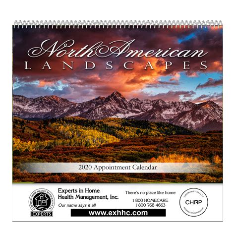 Landscapes Of North America Spiral Bound Wall Calendar Cpskeystone