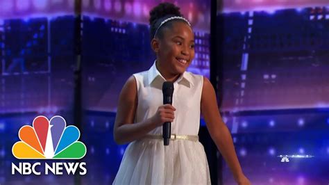 9 Year Old Opera Singer Receives Golden Buzzer On Americas Got Talent
