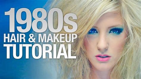 1980s Hair And Makeup Tutorial For Halloween 1980s Hair 80s Makeup