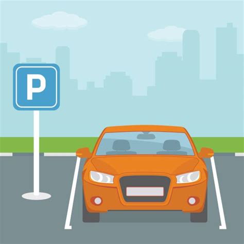 Cartoon Of A Car Parking Illustrations Royalty Free Vector Graphics