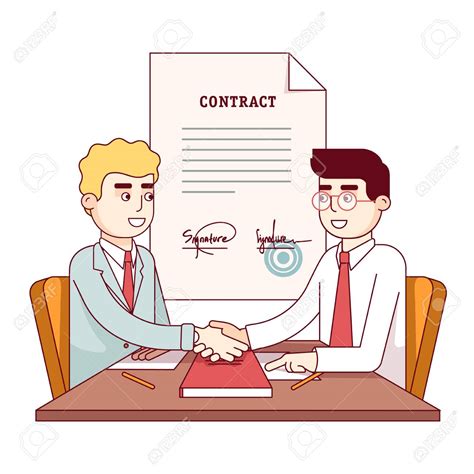 Contract clipart contract signing, Contract contract 