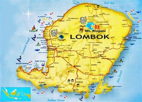Lombok Alfa Tour And Travel Peta Pulau Lombok