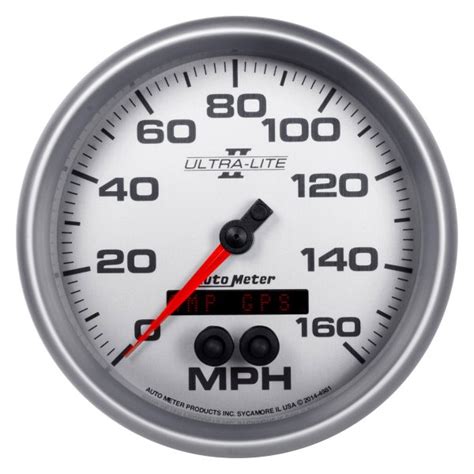 Auto Meter® 4981 Ultra Lite Ii Series 5 Gps Speedometer Gauge 0 160 Mph