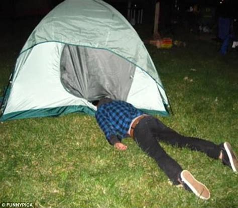 Naced Camping Drunk