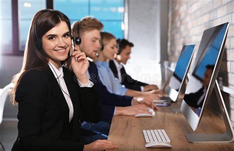 Technical Support Team Working In Office Stock Image Image Of Help