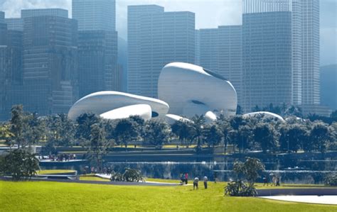 アース・アートのような現実離れした空間 Mad Architectsが手がける Shenzhen Bay Culture Park