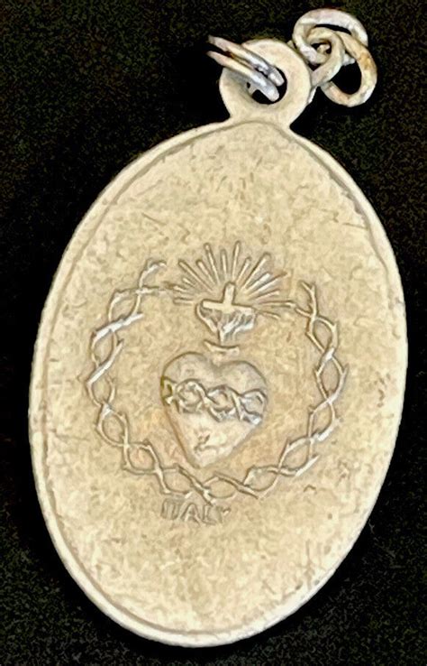 vintage catholic infant of prague silver tone religious medal italy ebay