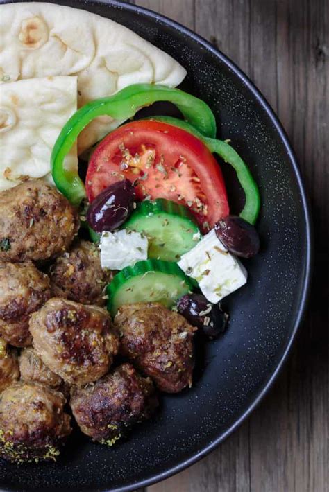 Keftedes Greek Meatballs With A Lemony Sauce The Mediterranean Dish