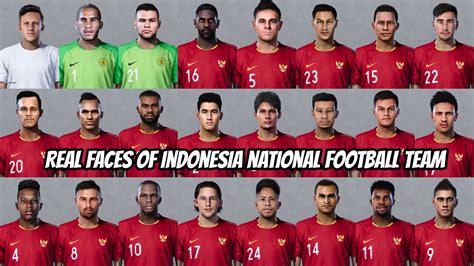 real faces of indonesia national football team youtube