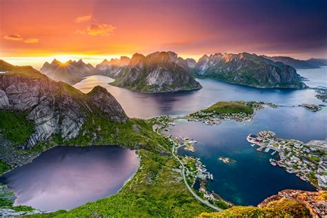 Nature View Of Lofoten In Norway Country Wallpaper Hd