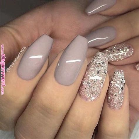 37 Shiny Nail Designs For 2019 Fall Beige Nails Taupe Nails