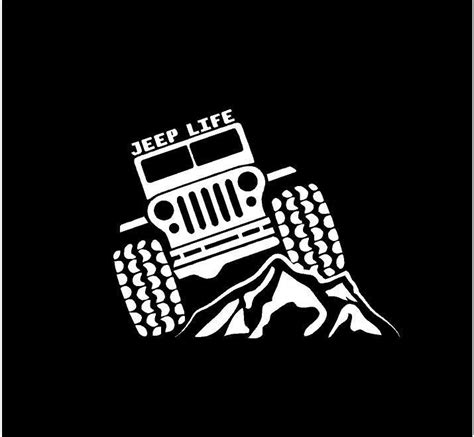 Jeep Life Decal Off Roading Custom Vinyl Car Truck Window Sticker