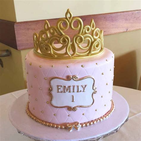 Pink And Gold Princess Princess Birthday Cake 1st Birthday Cake For