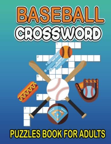 Baseball Crossword Puzzles Book For Adults Large Print Baseball
