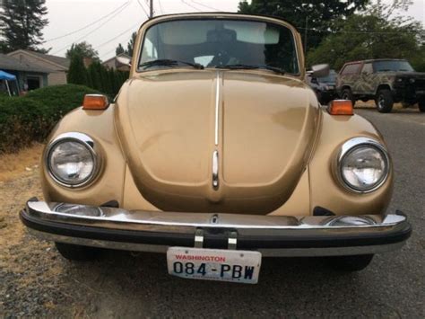 1974 Vw Beetle Convertible Especial Edition Sun Bug Rare No Reserve