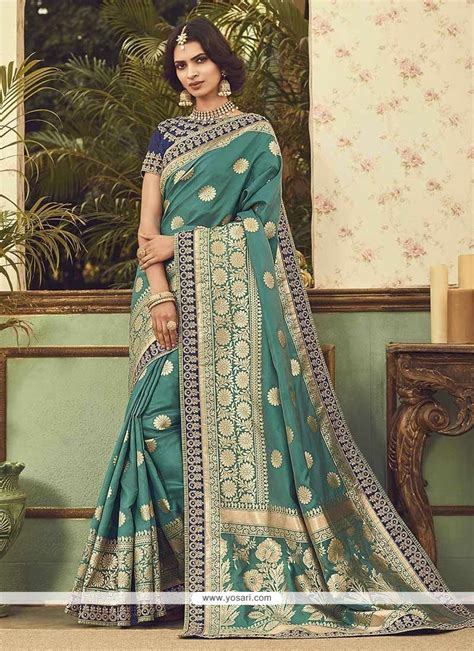 Buy Green Art Silk Traditional Designer Saree Designer Sarees