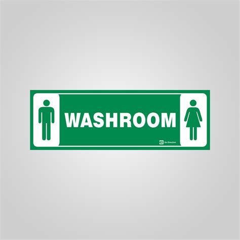 Washroom Society Signage English Safety Signages Acrylic Signboard
