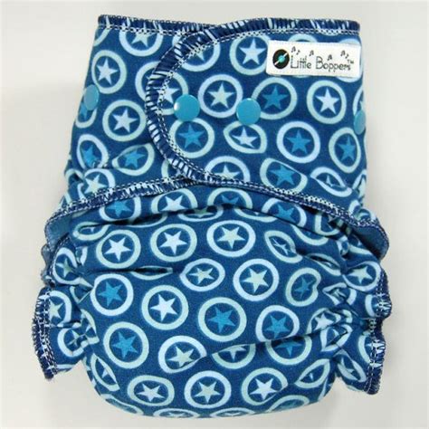 Custom Cloth Diaper Or Cover Lucky Star Blue You Pick Size And