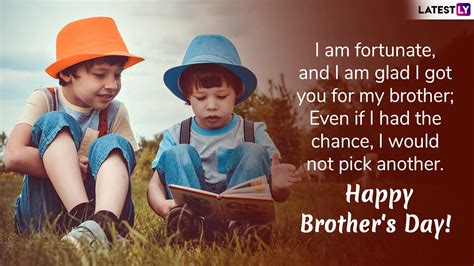 May 24 is national brother's day, so call your brother and tell him you love him, even though he'll say you're weird afterwards. Brother's Day 2019 Wishes: WhatsApp Stickers, GIF Images ...