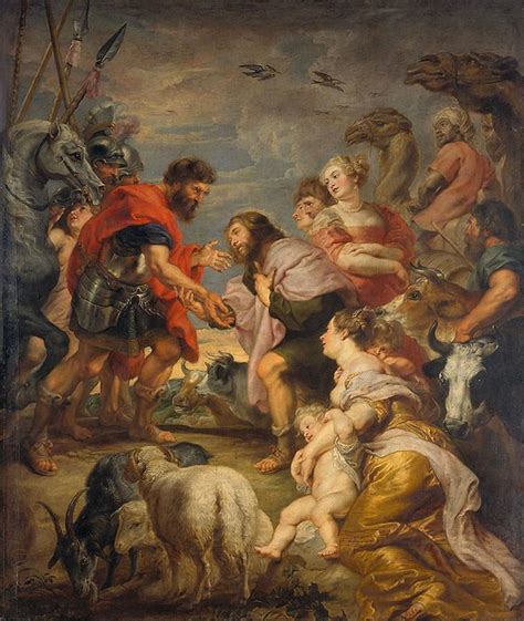 Peter Paul Rubens The Reconciliation Of Jacob And Esau Painting By