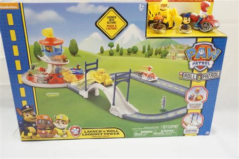Paw Patrol Launch N Roll Lookout Tower Track Set W Exclusive Racers