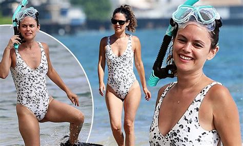 Rachel Bilson Shows Off Her Swimsuit Body In Plunging Backless One