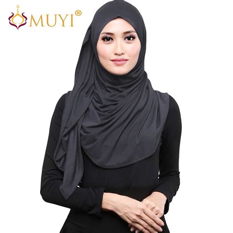 Muslim Hijab Wrap Women Scarves Hijabs Jersey Head Coverings Islamic