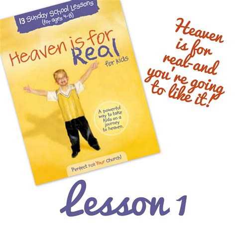Heaven Is For Real For Kids ~ Lesson One Sara Ella