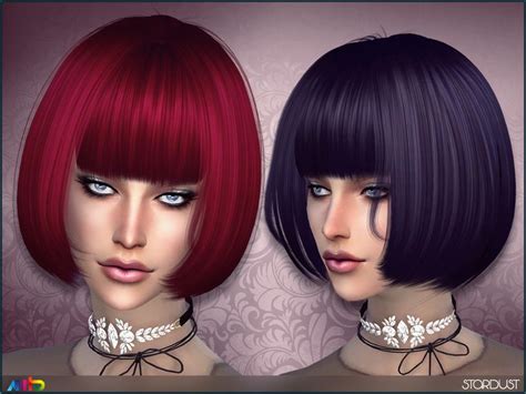 The Sims Resource Stardust By Anto Sims 4 Hairs Sims Hair Hair