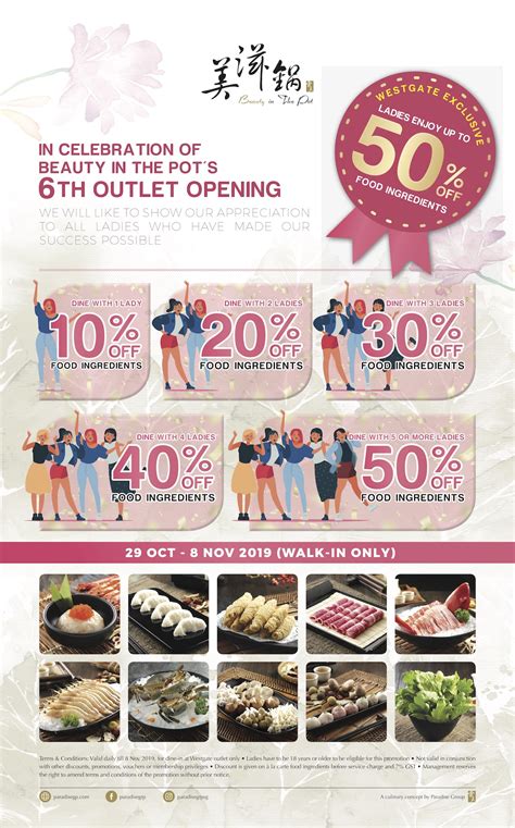 beauty in the pot opens 6th outlet at westgate has ladies exclusive promo from oct 29 to nov