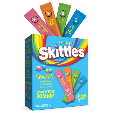 Skittles Zero Sugar Variety Pack Singles To Go Powdered Drink Mix